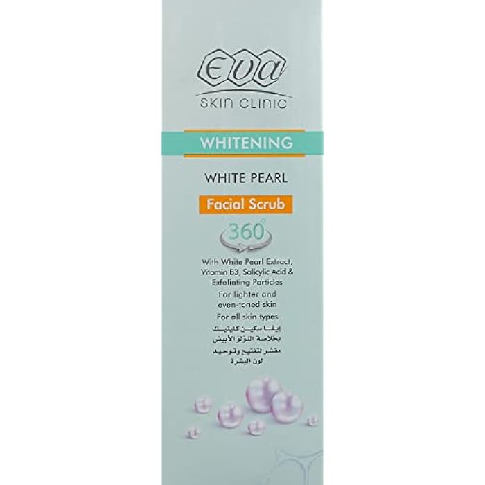 Eva Skin Clinic White Pearl Facial Scrub - 100 ml - Image 3